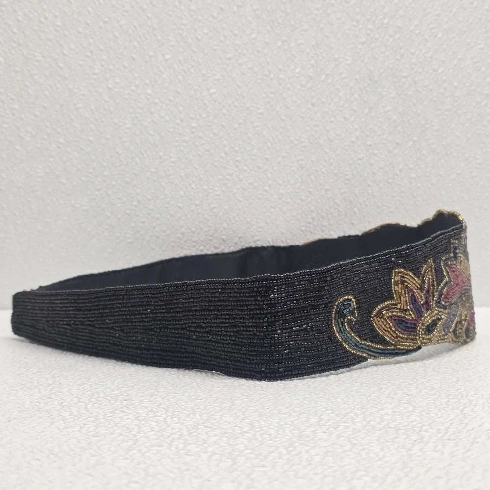 Vintage Milor Beaded Embellished Womens Belt 33.5